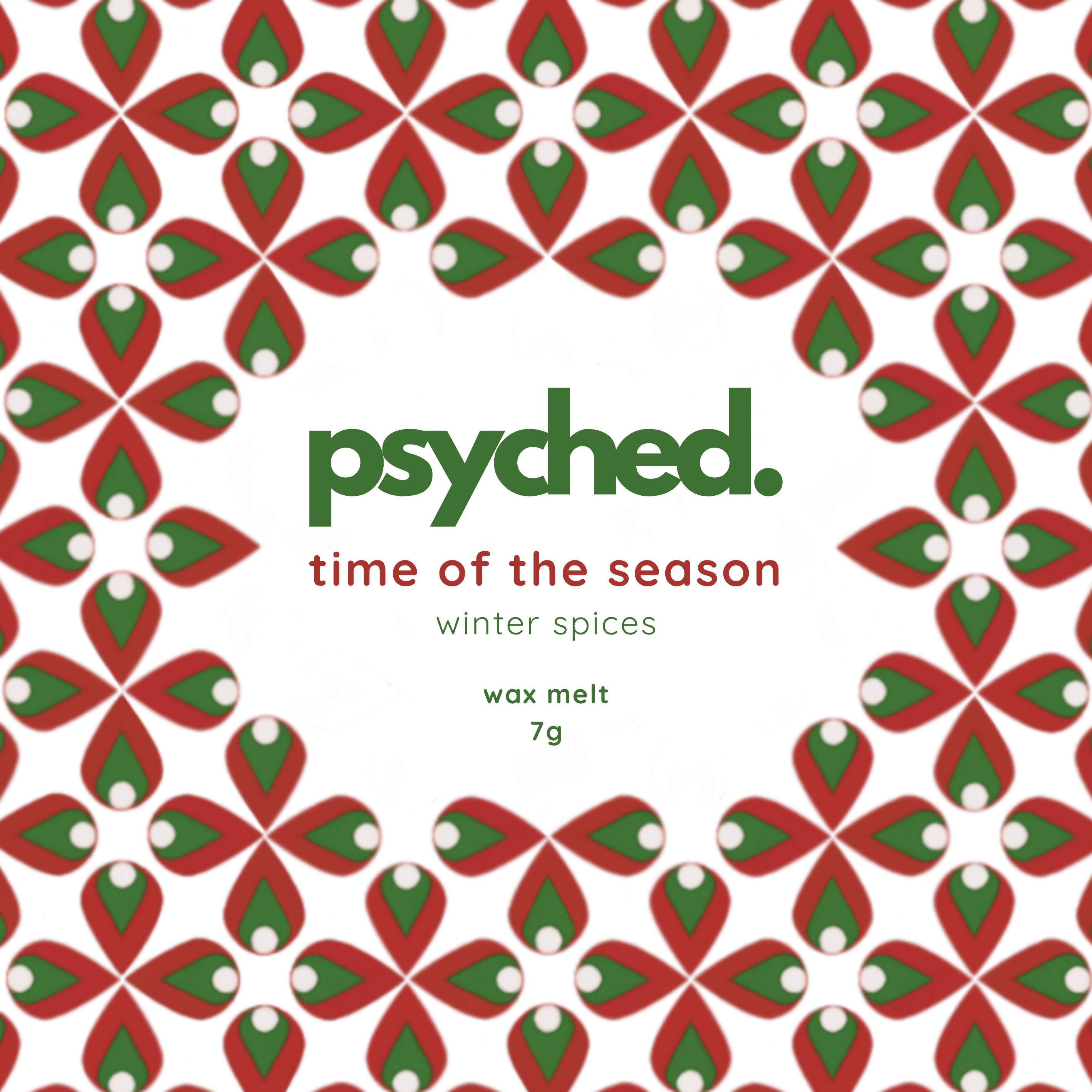 Time of the Season - Winter Spices - Retro Vegan Christmas Wax Melts